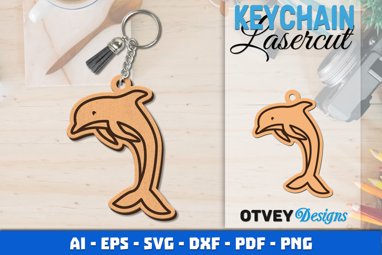 Keychain Sea Animals Lasercut