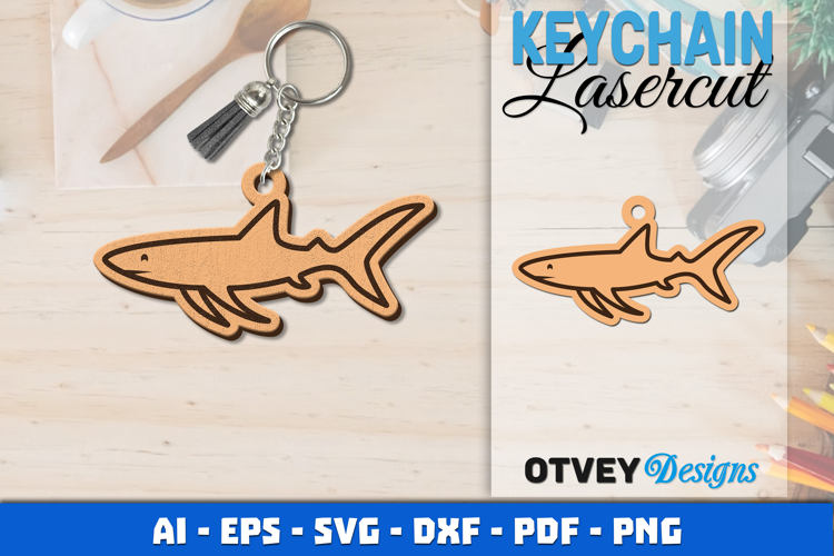 Keychain Sea Animals Lasercut