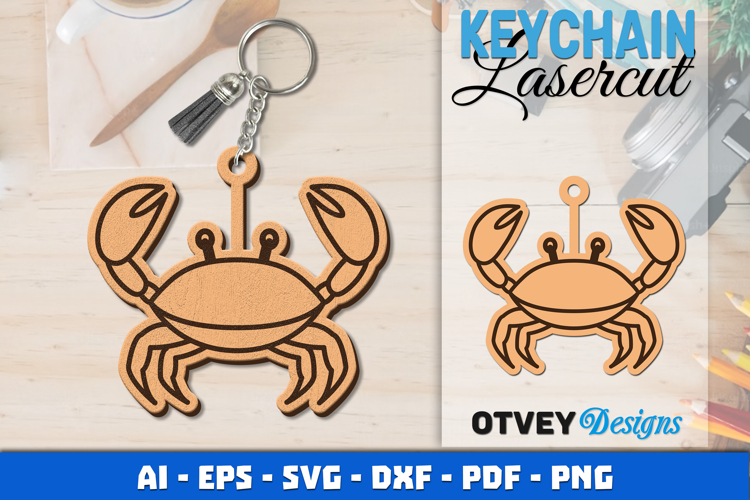 Keychain Sea Animals Lasercut