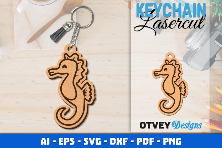 Keychain Sea Animals Lasercut