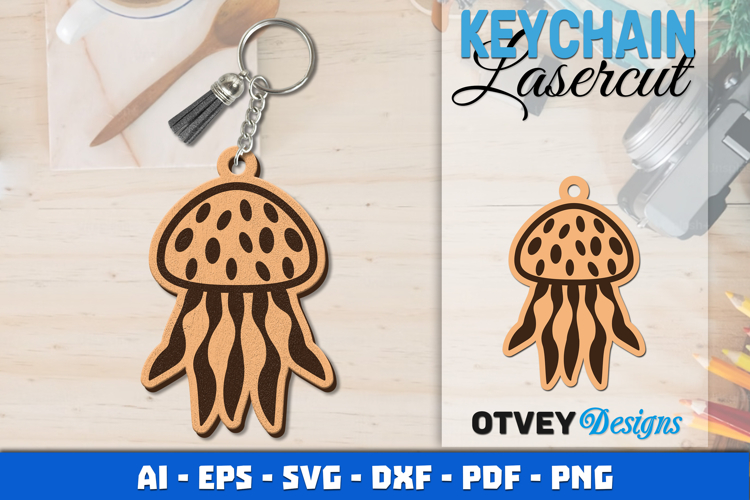 Keychain Sea Animals Lasercut