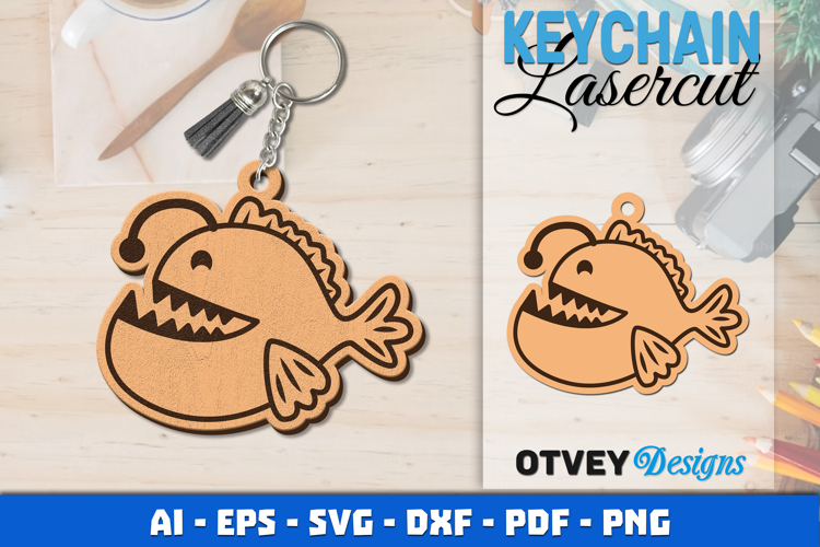Keychain Sea Animals Lasercut