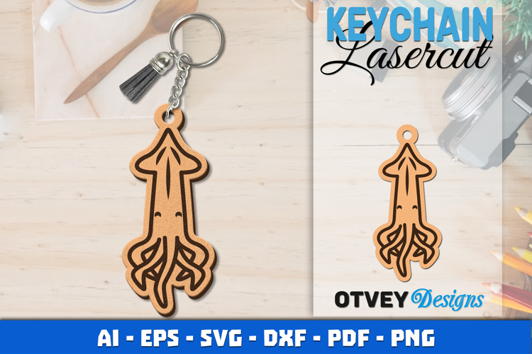 Keychain Sea Animals Lasercut