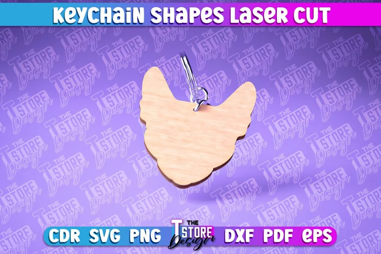 Keychain Shape Laser Cut SVG Design|Funny Wooden Keychain
