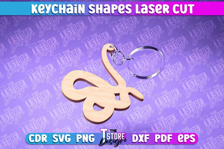 Keychain Shape Laser Cut SVG Design|Funny Wooden Keychain