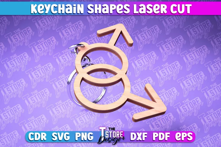 Keychain Shape Laser Cut SVG Design|Funny Wooden Keychain