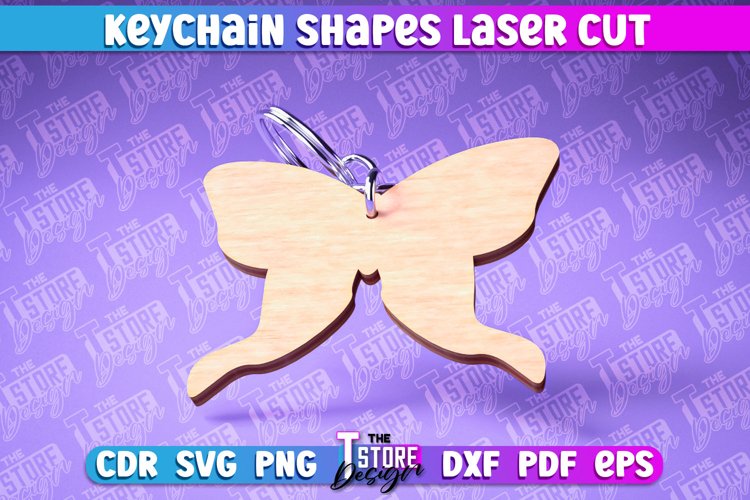 Keychain Shape Laser Cut SVG Design|Funny Wooden Keychain