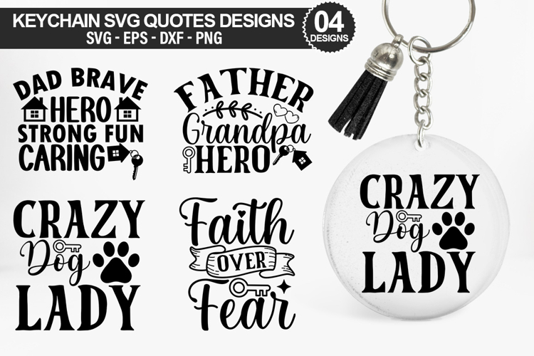Keychain SVG Design - High Quality File