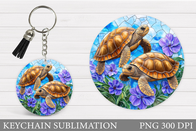 Turtle Keychain Sublimation. Sea Turtle Sublimation