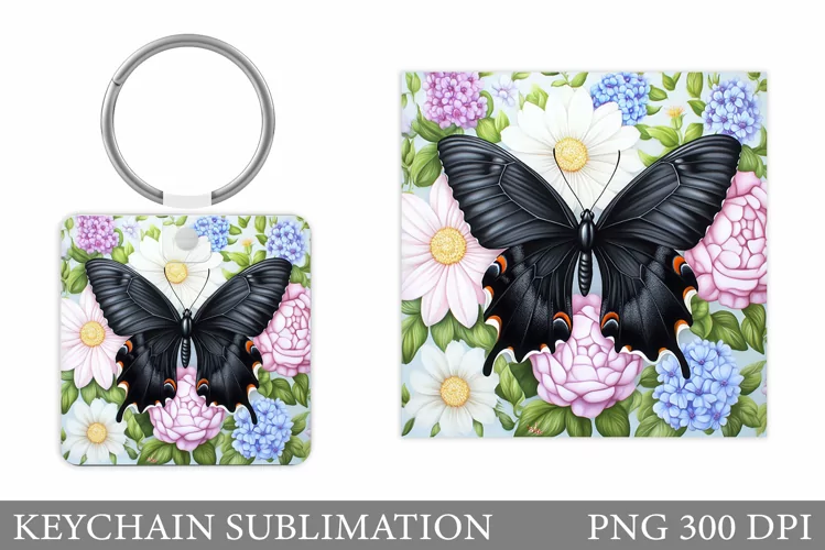 Butterfly Keychain Sublimation. Butterfly Sublimation