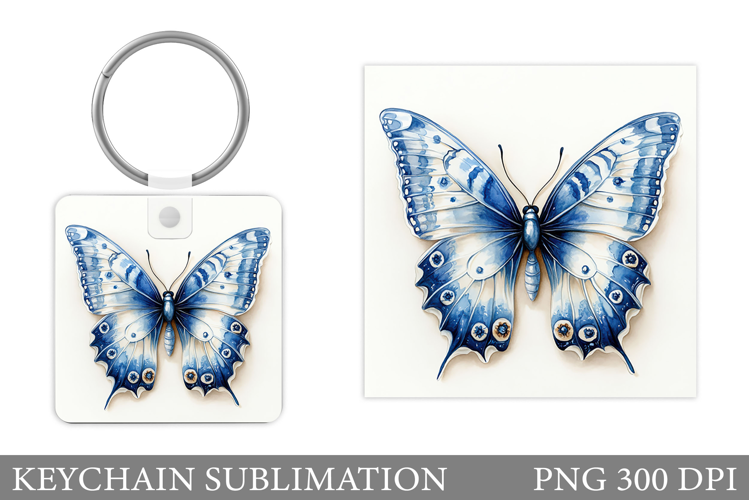 Butterfly Keychain Sublimation. Butterfly Sublimation