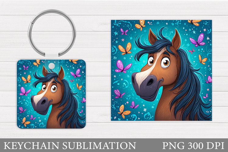 Horse Keychain Sublimation. Horse Sublimation