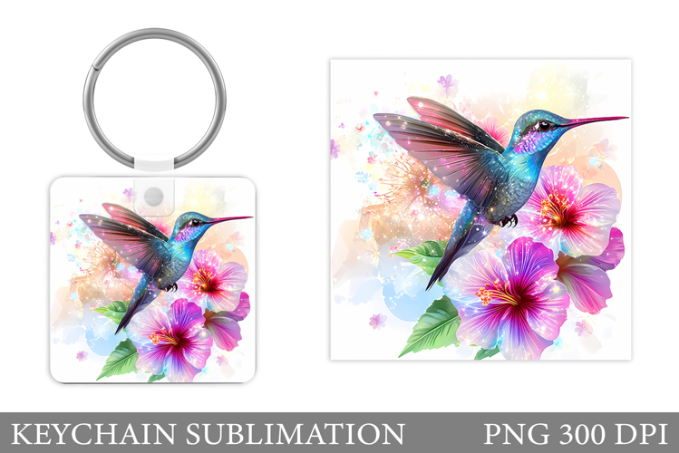 Hummingbird Keychain Design. Hummingbird Sublimation