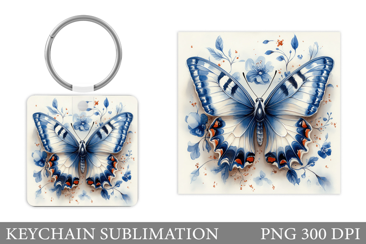 Butterfly Keychain Sublimation. Butterfly Sublimation
