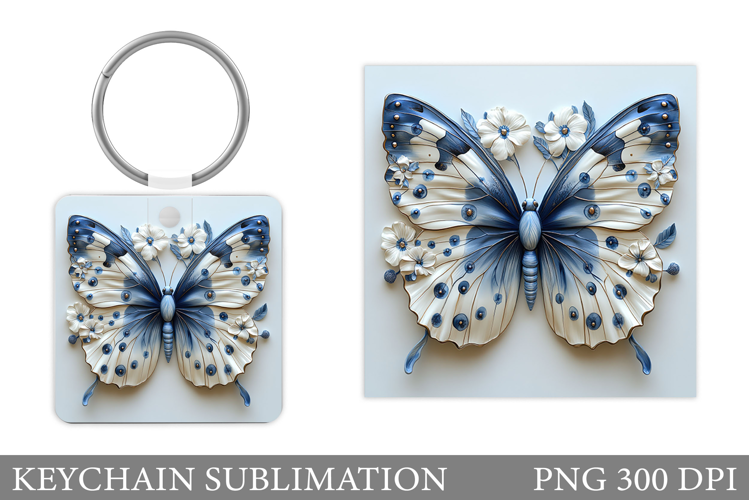 Butterfly Keychain Sublimation. Butterfly Sublimation