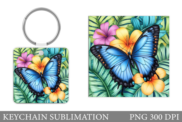 Butterfly Keychain Sublimation. Butterfly Sublimation
