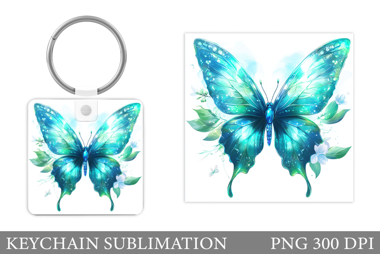 Butterfly Keychain Sublimation. Butterfly Sublimation