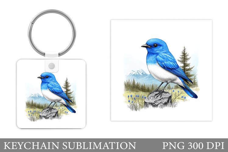 Bird Keychain Design. Bird Sublimation