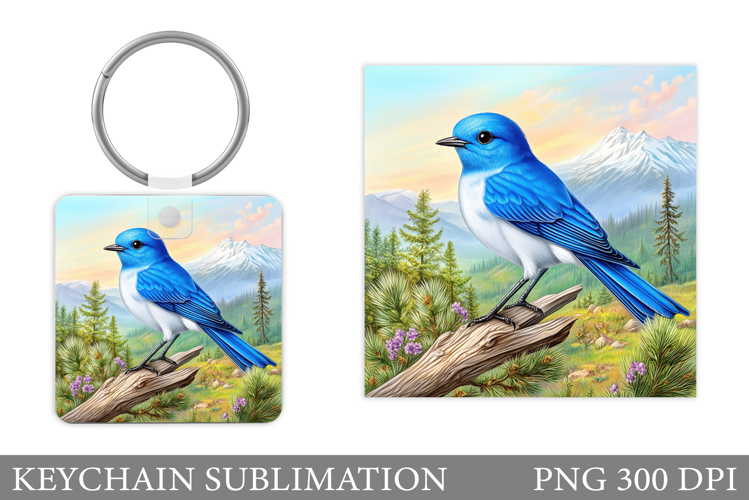Bird Keychain Design. Bird Sublimation