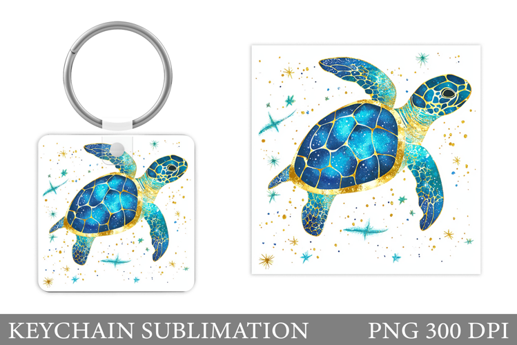 Turtle Keychain Sublimation. Turtle Keychain Design