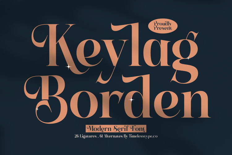 Keylag Borden - Modern Serif Font