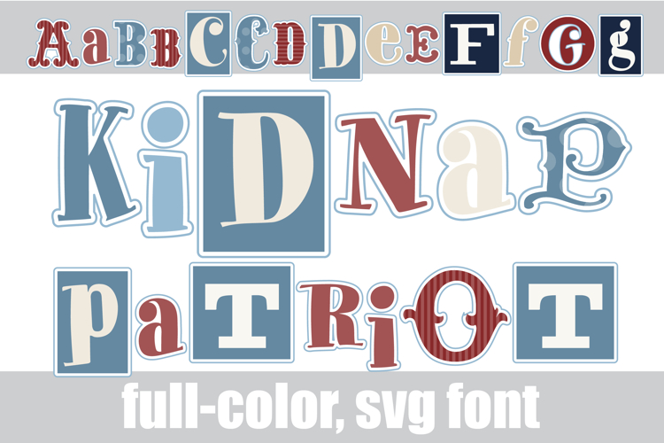 Kidnap Patriot Color Font