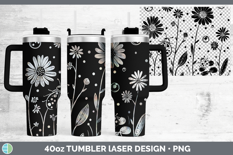 Kids 01 Ladybug Laser 40oz Tumbler Sublimation Tumbler Desig