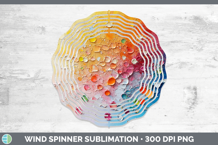 Kids 01 Thick Paint Candy Wind Spinner Sublimation Spinner D