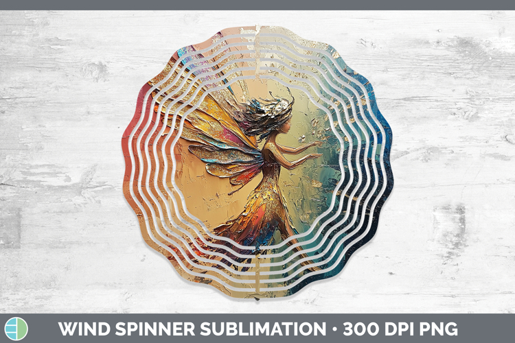Kids 01 Thick Paint Fairy Wind Spinner Sublimation Spinner D