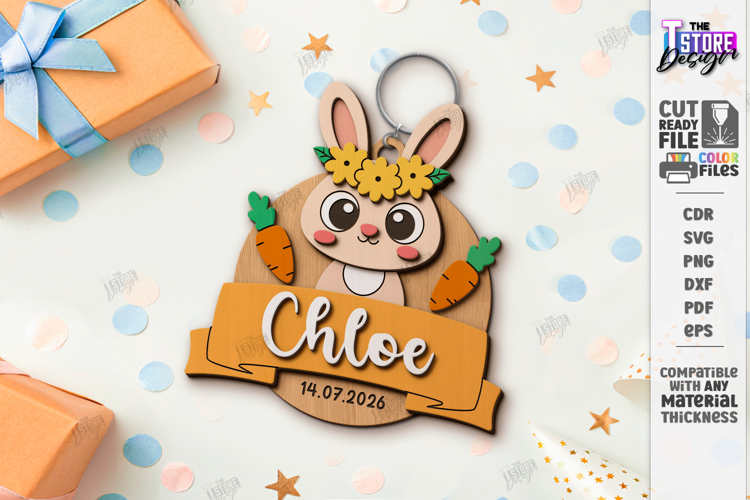 Kids Birthday Souvenir Laser Cut|Cute Animals|Kids Name Tags