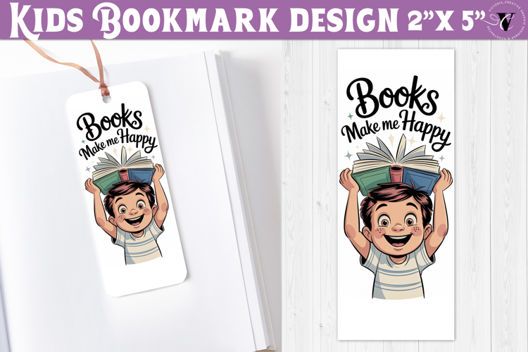 Kids bookmark printable | Cute boy reading quote bookmark