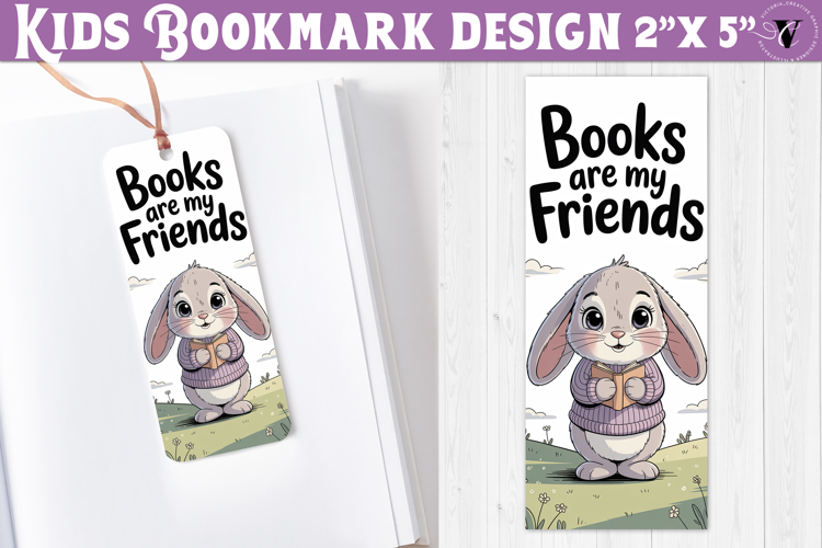 Kids bookmark printable | Cute Bunny reading quote bookmark