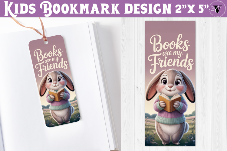 Kids bookmark printable | Cute Bunny reading quote bookmark