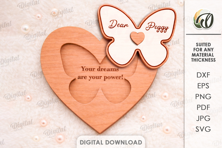 Butterfly Card Svg Image 13