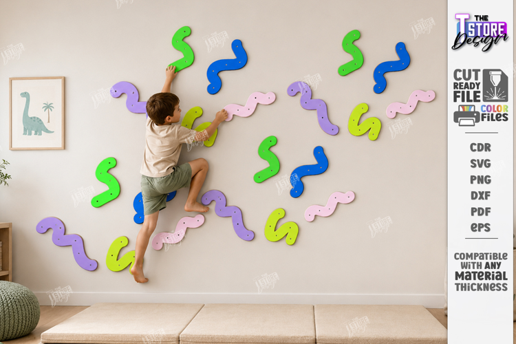 Kids Climbing Wall Panel Laser Cut | Wall Board | Nursery