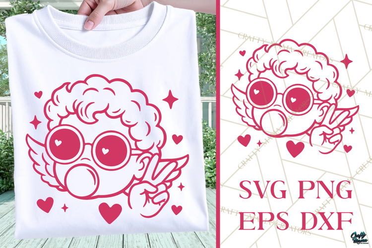 Cupid In Sunglasses | Kids Valentine SVG|PNG | Love Svg