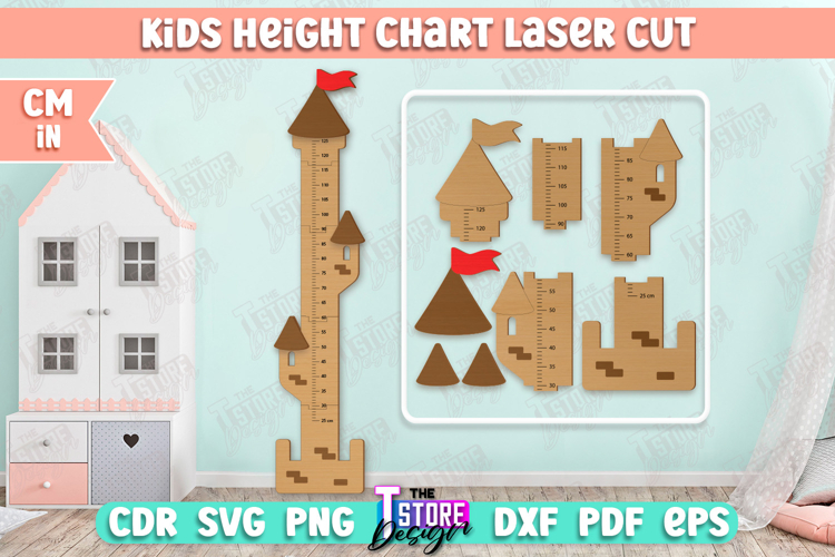 Kids Height Chart | Growth Chart | Nursery Décor |Wall Ruler