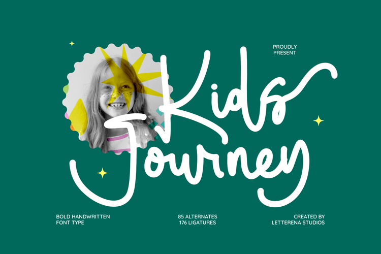 Kids Journey Bold Handwritten Font Type
