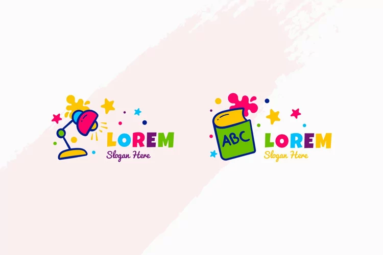 Kids & Learning Colorful Logo Templates
