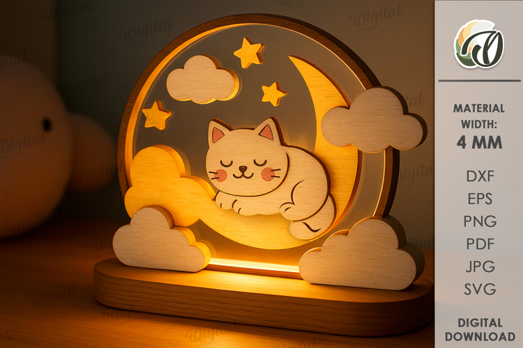 3d Cat Svg Image 15