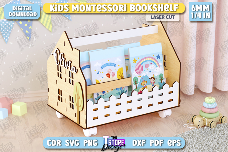Bookshelf Clipart Image 13