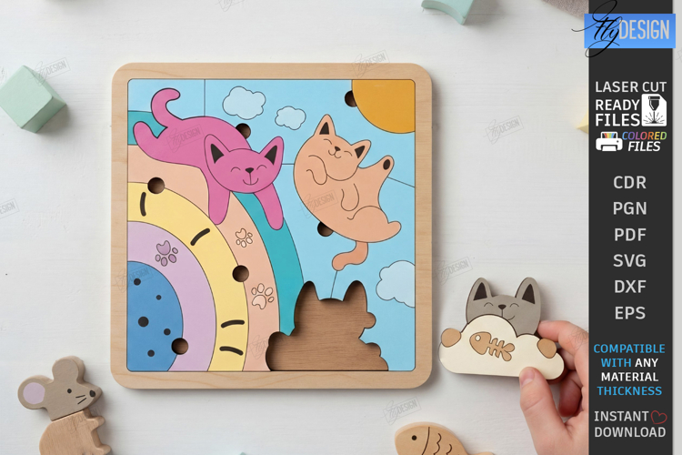 Kids Puzzle Game Laser Cut | Kids Laser | Montessori Toys