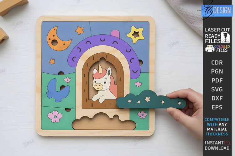 Kids Puzzle Game Laser Cut | Kids Laser | Montessori Toys