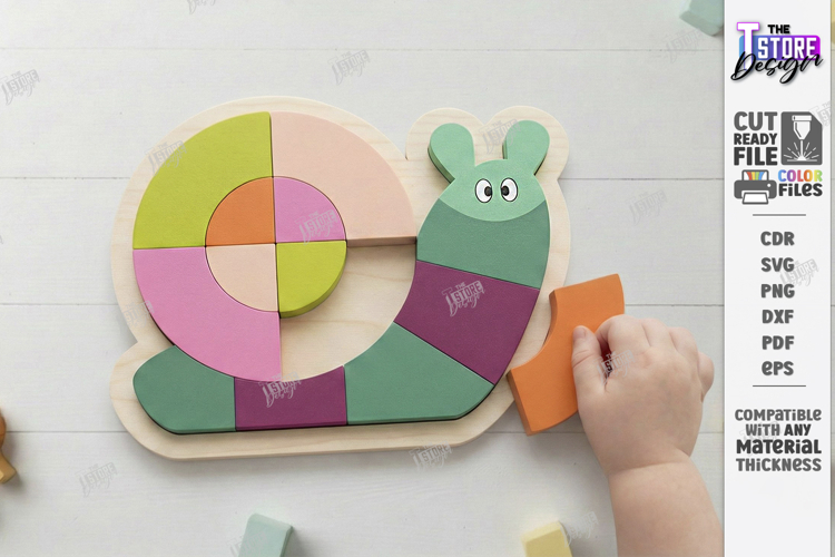 Kids Animal Puzzle Laser Cut | Montessori Educational Toys