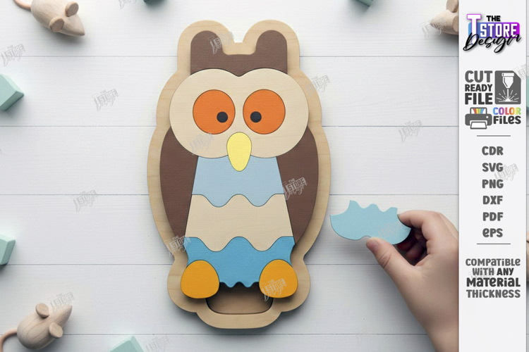 Kids Animal Puzzle Laser Cut | Montessori Educational Toys