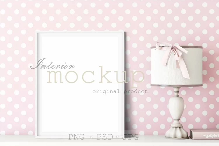 Mockup frame in kids room |Frame ratio - 4 : 5