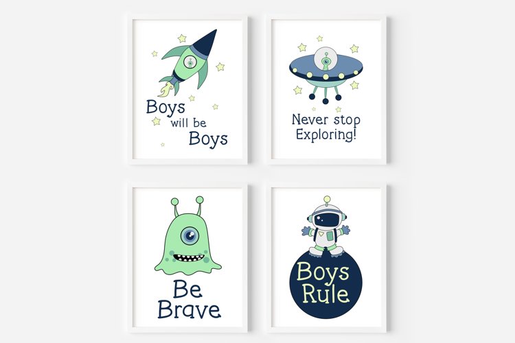 Nursery room wall art / Baby boy wall art