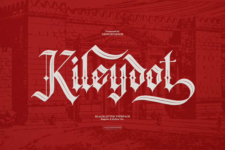 Kileydot | Blackletter Typeface