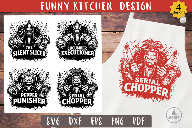Killer Veggie SVG Funny Kitchen design