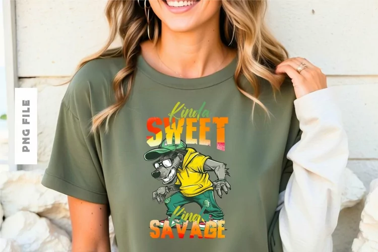 Kinda Sweet Kinda Savage T shirt Design